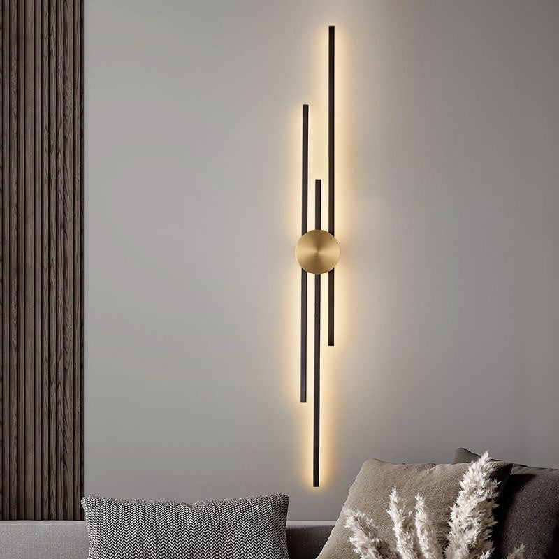 Wandleuchte Wohnzimmer LED Metall | Lyzan