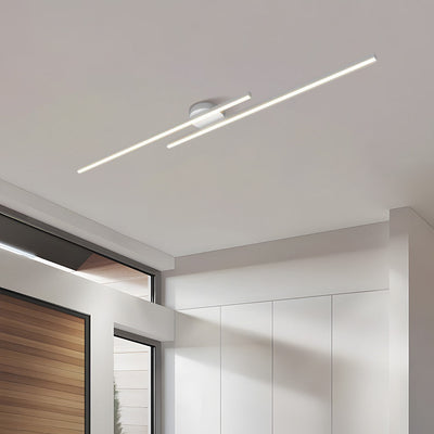 LED Deckenlampe Wohnzimmer flach Aluminium – Zeyra