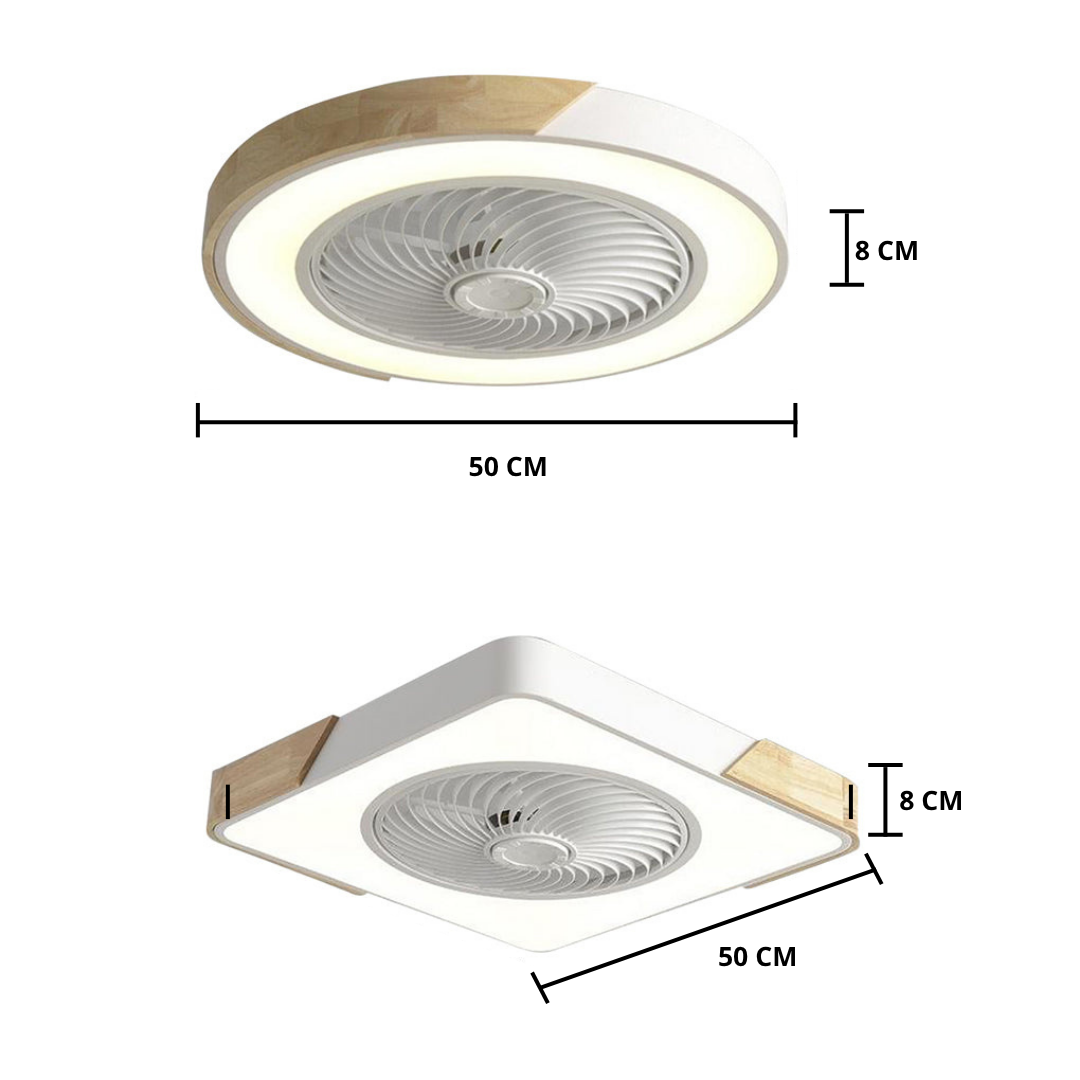 Deckenventilator Wohnzimmer LED | Fernbedienung | Cozor