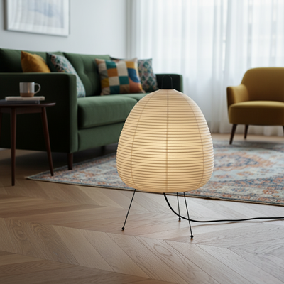 Stehlampe aus Reispapier | japanisch | Zylyn