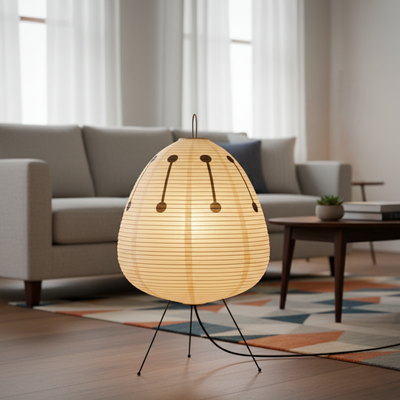 Stehlampe aus Reispapier | japanisch | Zylyn