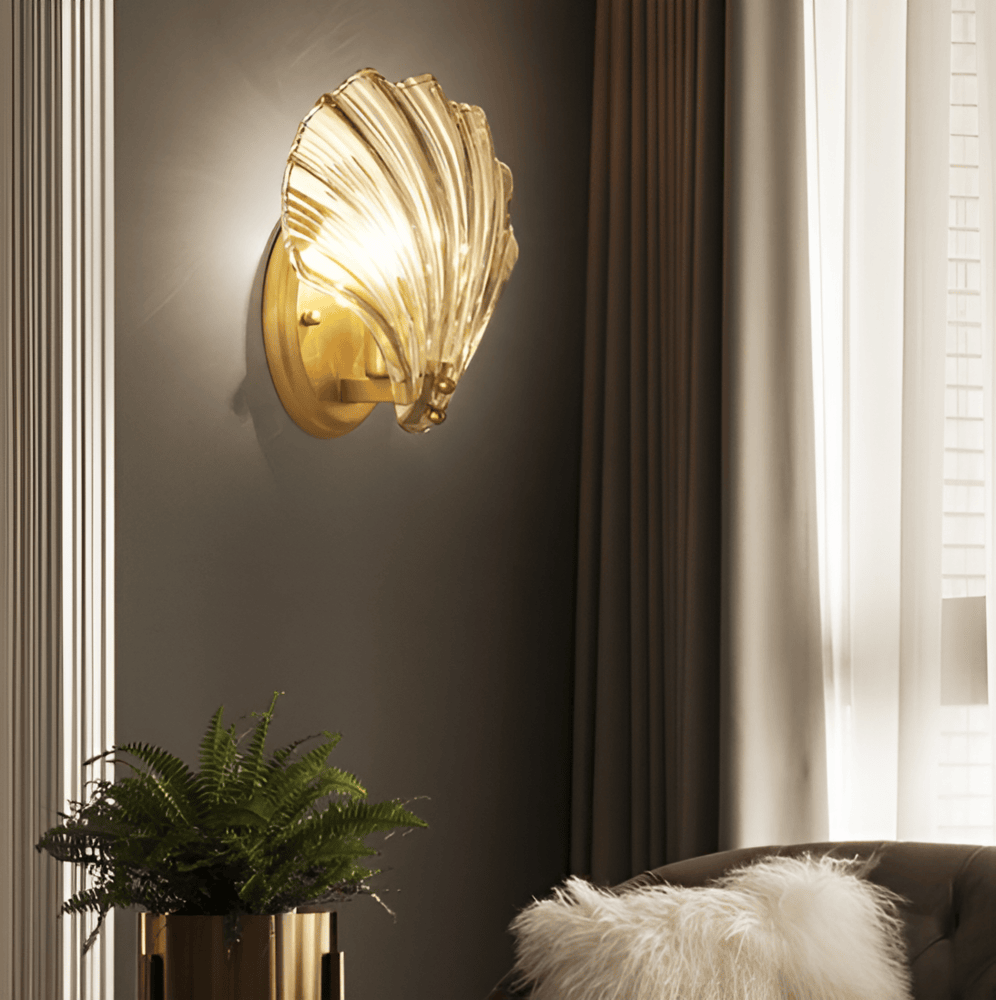 Wandlampe aus Glas mit Schalter | E27 | Vylix