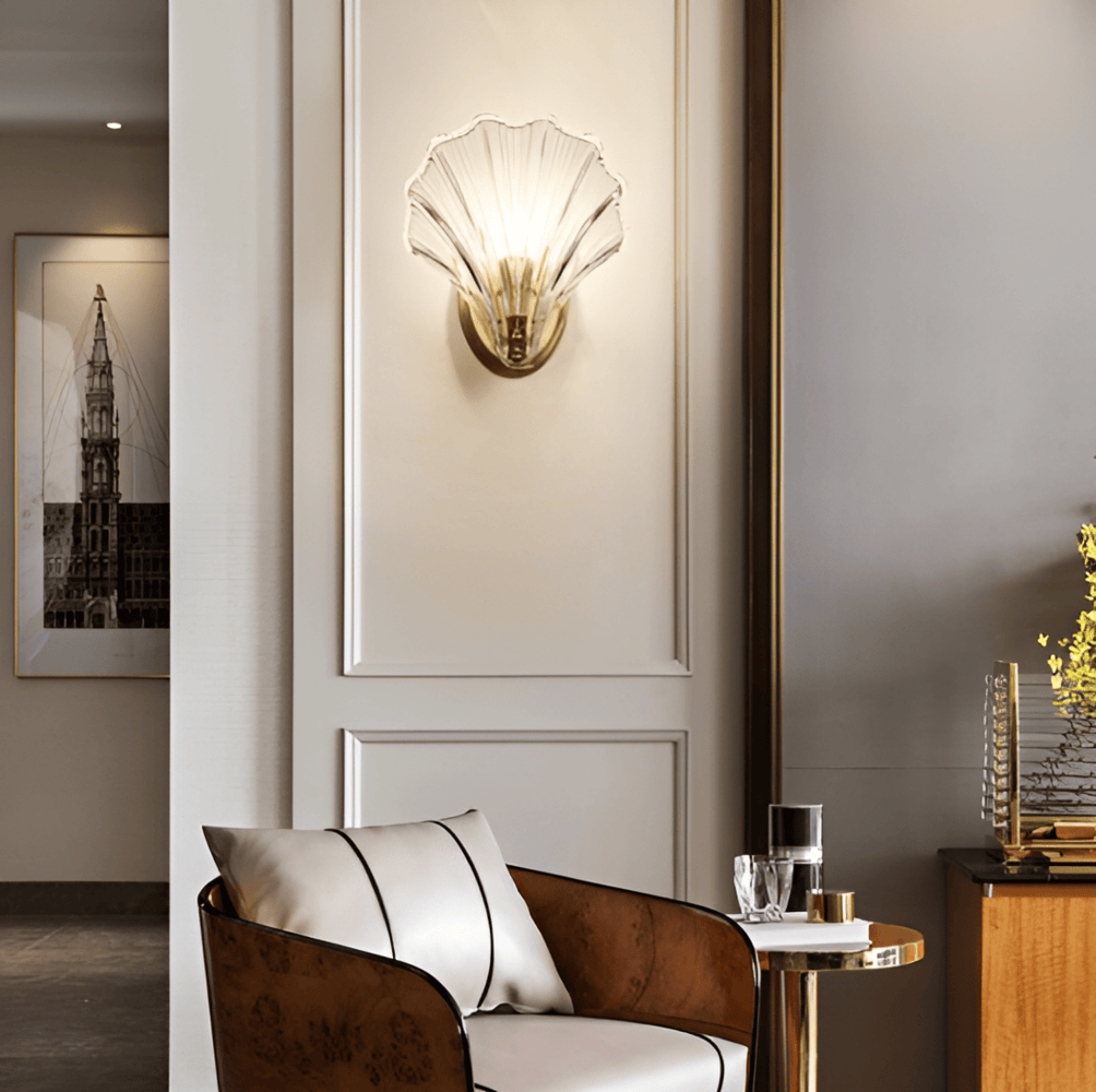 Wandlampe aus Glas mit Schalter | E27 | Vylix