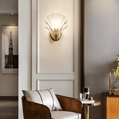 Wandlampe aus Glas mit Schalter | E27 | Vylix