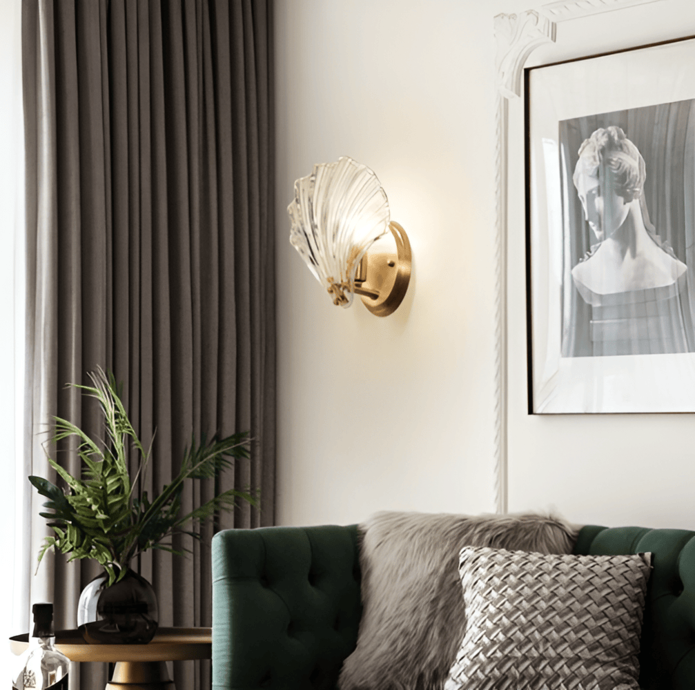 Wandlampe aus Glas mit Schalter | E27 | Vylix