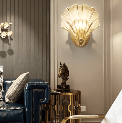 Wandlampe aus Glas mit Schalter | E27 | Vylix