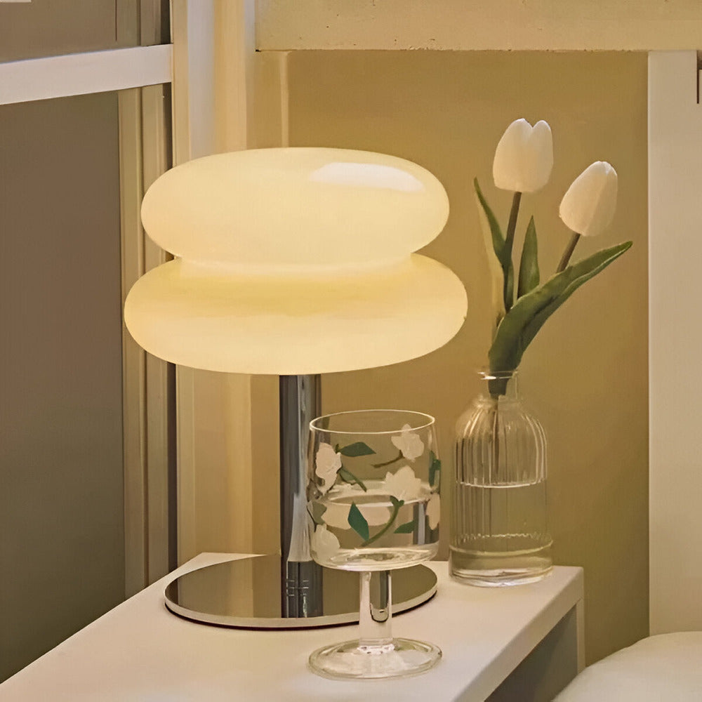 Tischlampe Wohnzimmer | Glas E27 | Xavik