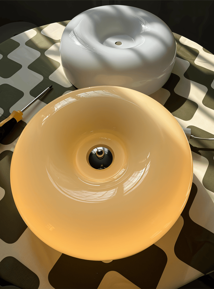 LED Deckenleuchte Wohnzimmer Glas | skandinavisch | Lozan