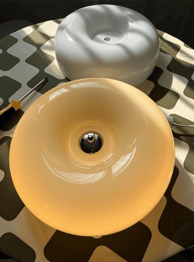 LED Deckenleuchte Wohnzimmer Glas | skandinavisch | Lozan