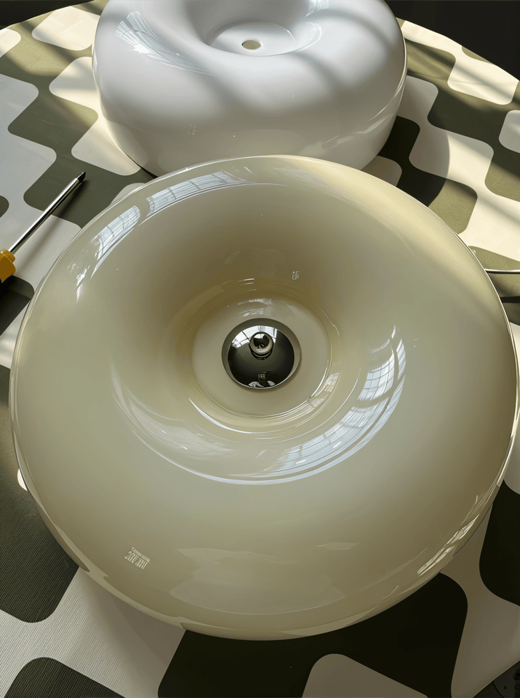 LED Deckenleuchte Wohnzimmer Glas | skandinavisch | Lozan