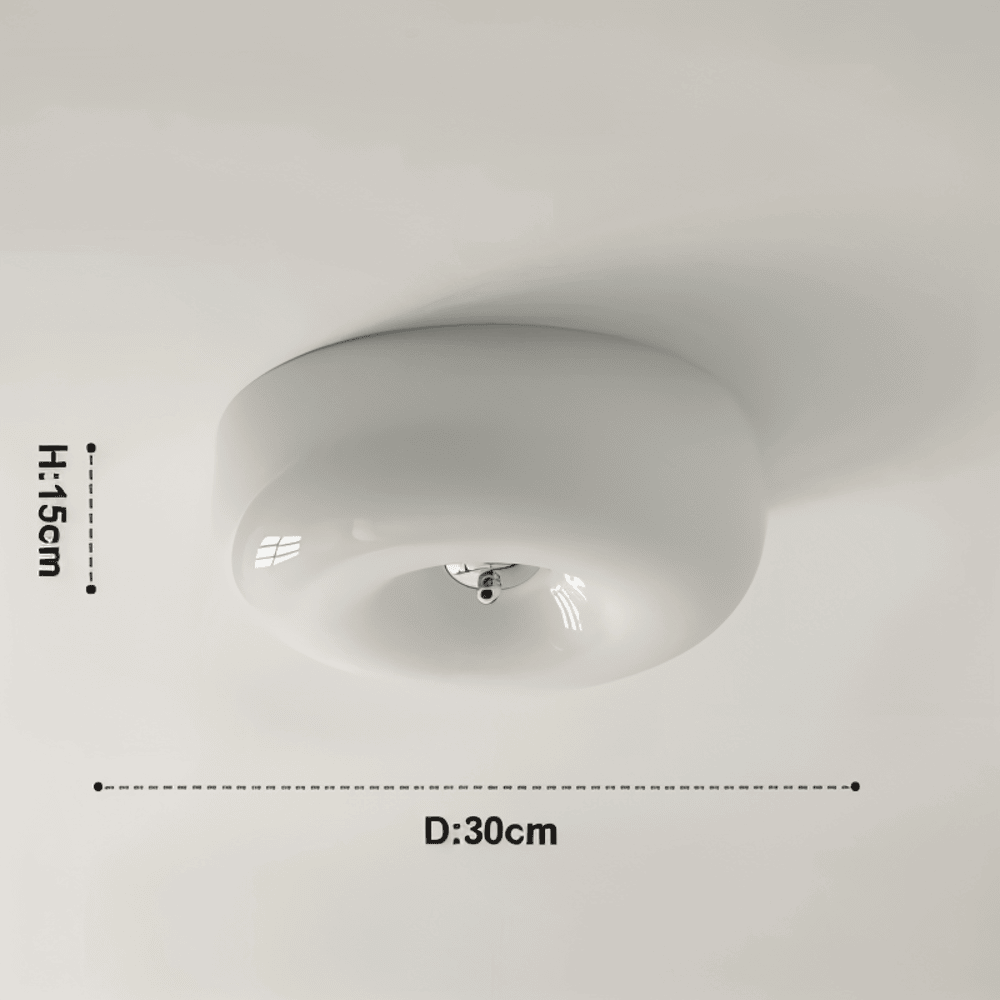 LED Deckenleuchte Wohnzimmer Glas | skandinavisch | Lozan