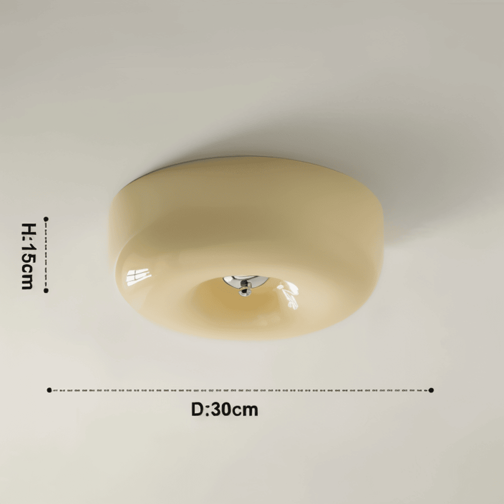 LED Deckenleuchte Wohnzimmer Glas | skandinavisch | Lozan