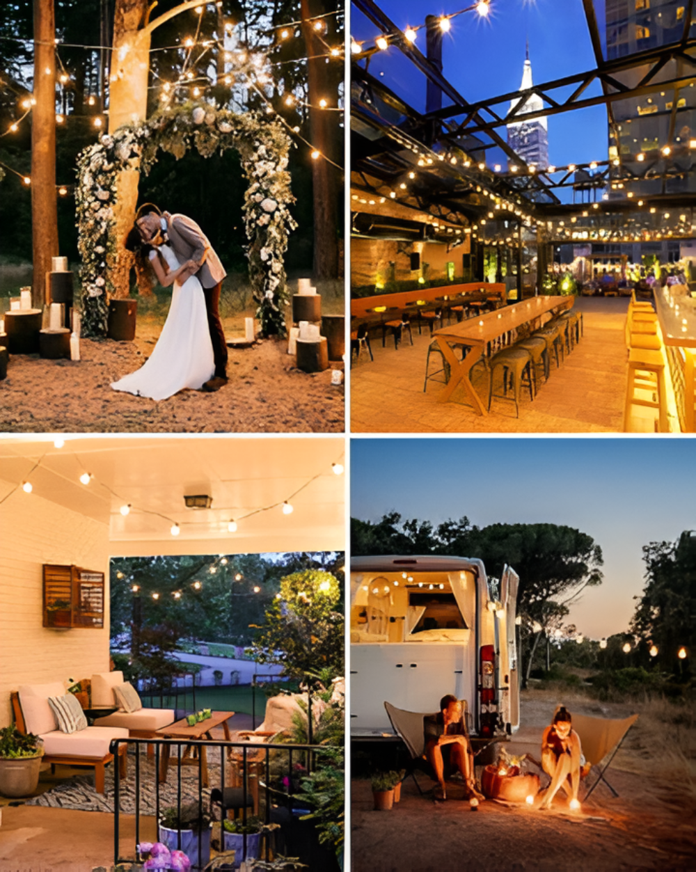 Lichterkette außen IP44 warmweiß | Vazor