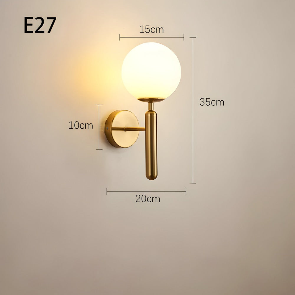 Wandleuchte Kugel | E27 LED | Myzor