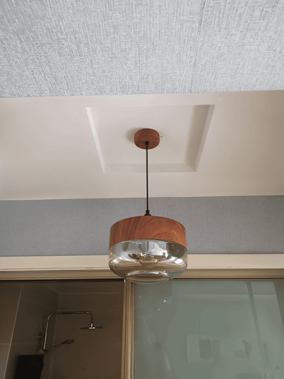 Pendelleuchte aus Glas im Retro-Look | höhenverstellbar | Nelyn