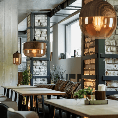 Pendelleuchte aus Glas im Retro-Look | höhenverstellbar | Nelyn