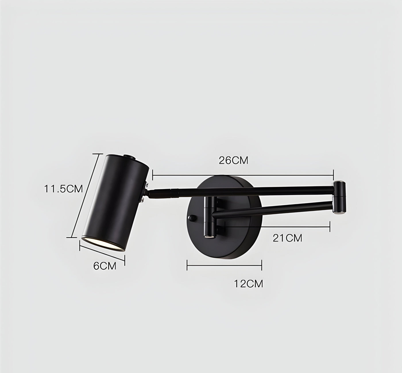 LED Wandleuchte mit verstellbarem Arm | Lorix