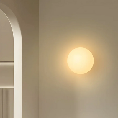 Wandleuchte Glas Kugel LED warmweiß | Veros