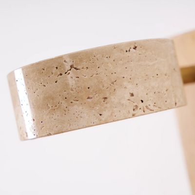 Wandleuchte Innen Travertin und Holz │ Nyvek