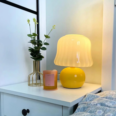 Tischlampe Pilz E14 mit Schalter | Zyrin