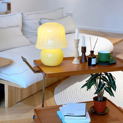 Tischlampe Pilz E14 mit Schalter | Zyrin