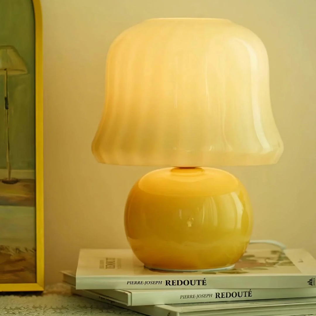 Tischlampe Pilz E14 mit Schalter | Zyrin