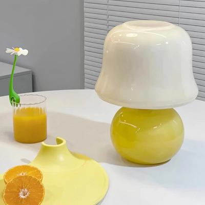 Tischlampe Pilz E14 mit Schalter | Zyrin