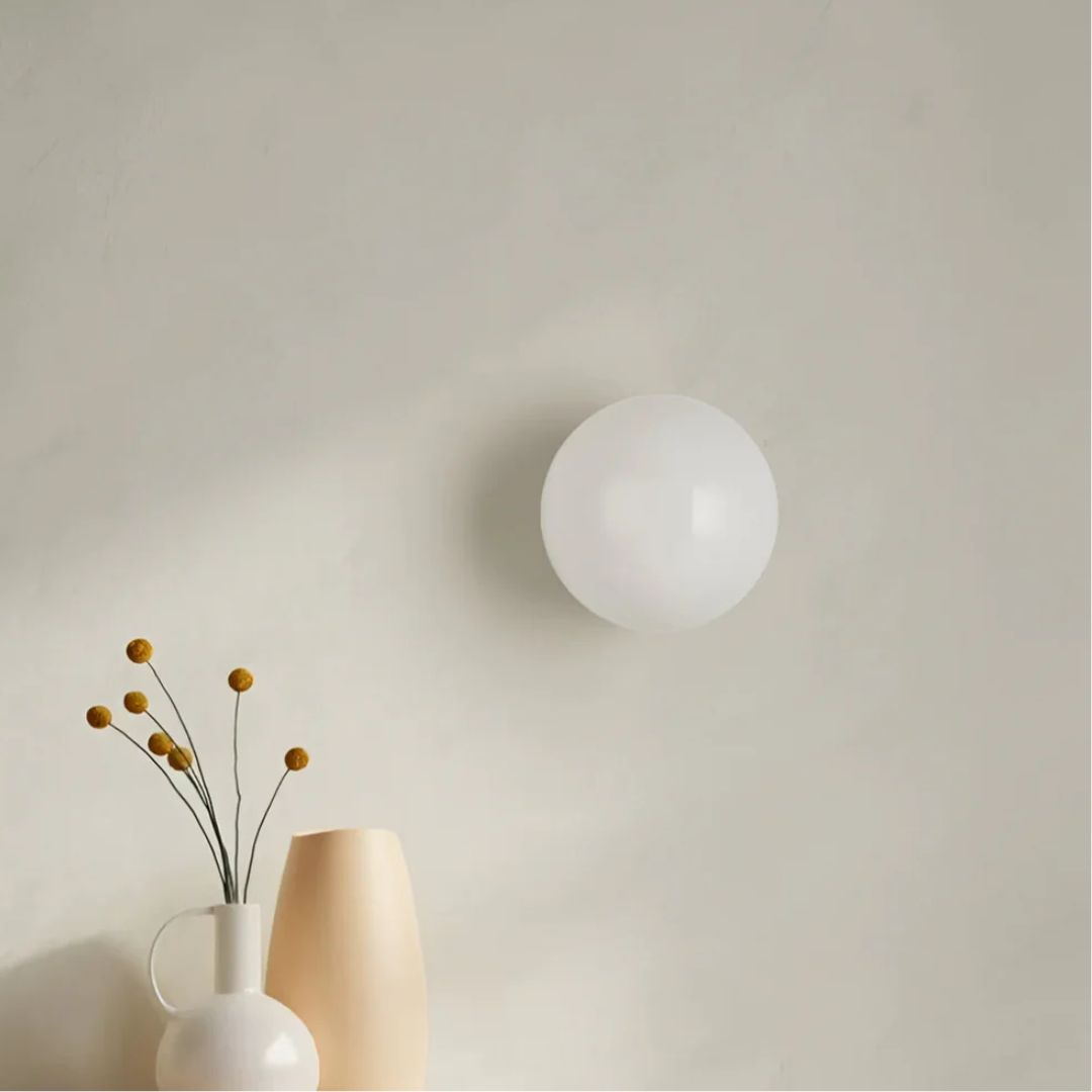Wandleuchte Glas Kugel LED warmweiß | Veros