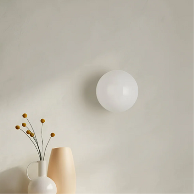 Wandleuchte Glas Kugel LED warmweiß | Veros
