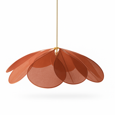 Pendelleuchte Wohnzimmer Stoff Blume E27 | Ulvos