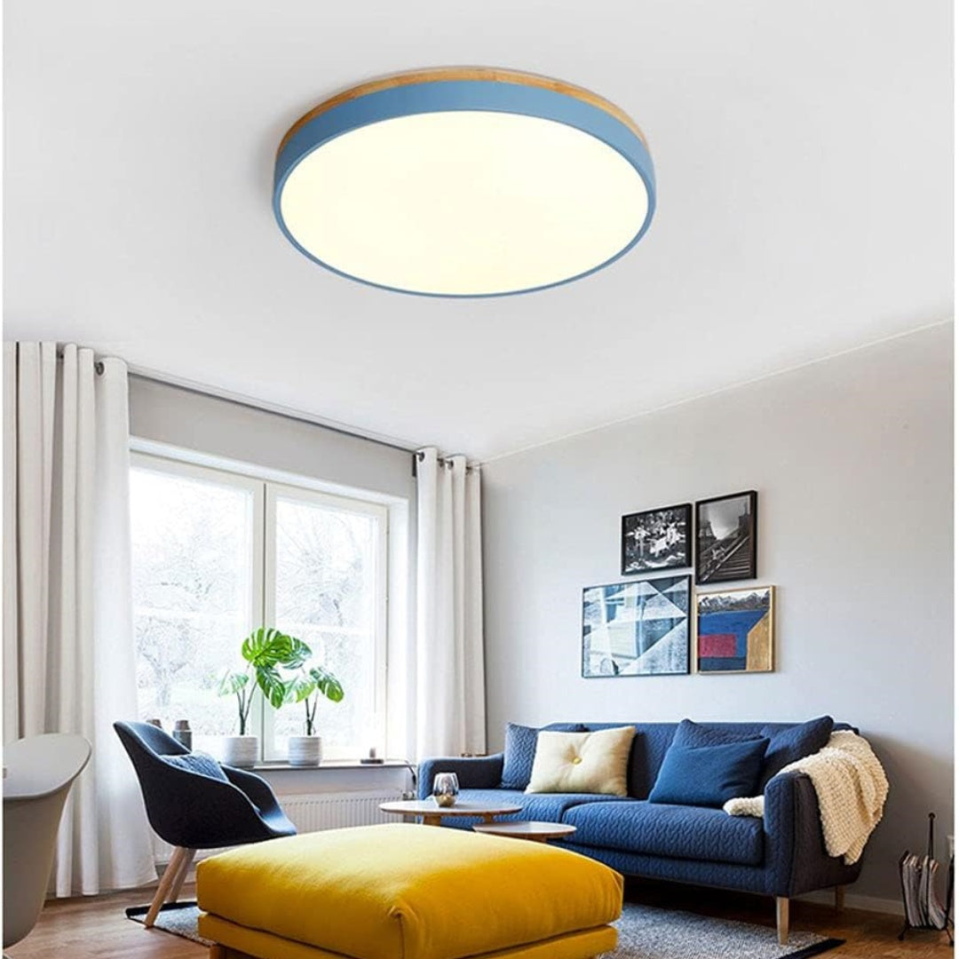 LED Deckenlampe Wohnzimmer rund flach – Liora
