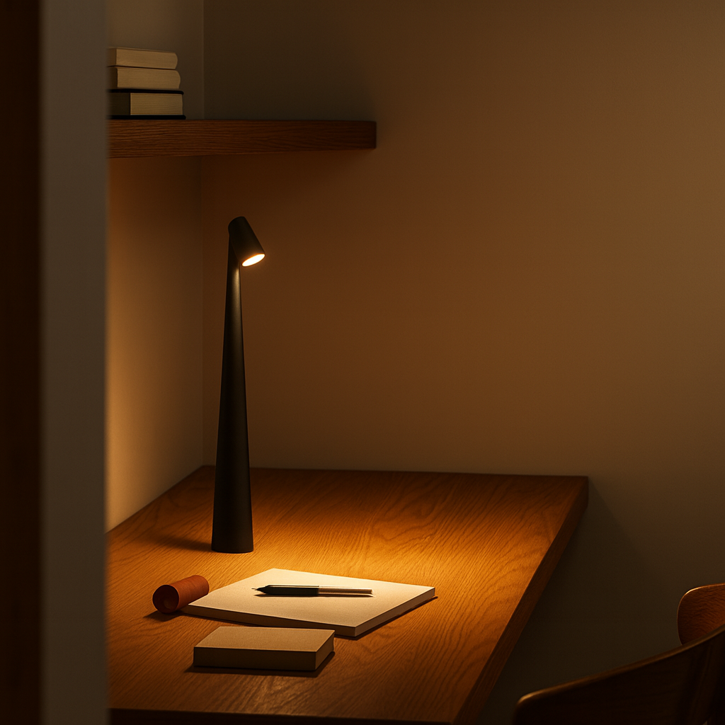 Tischlampe fürs Wohnzimmer | Akku dimmbar | Omnyx