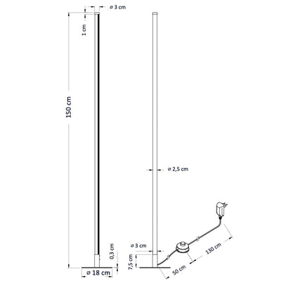 LED Stehlampe dimmbar - Xera