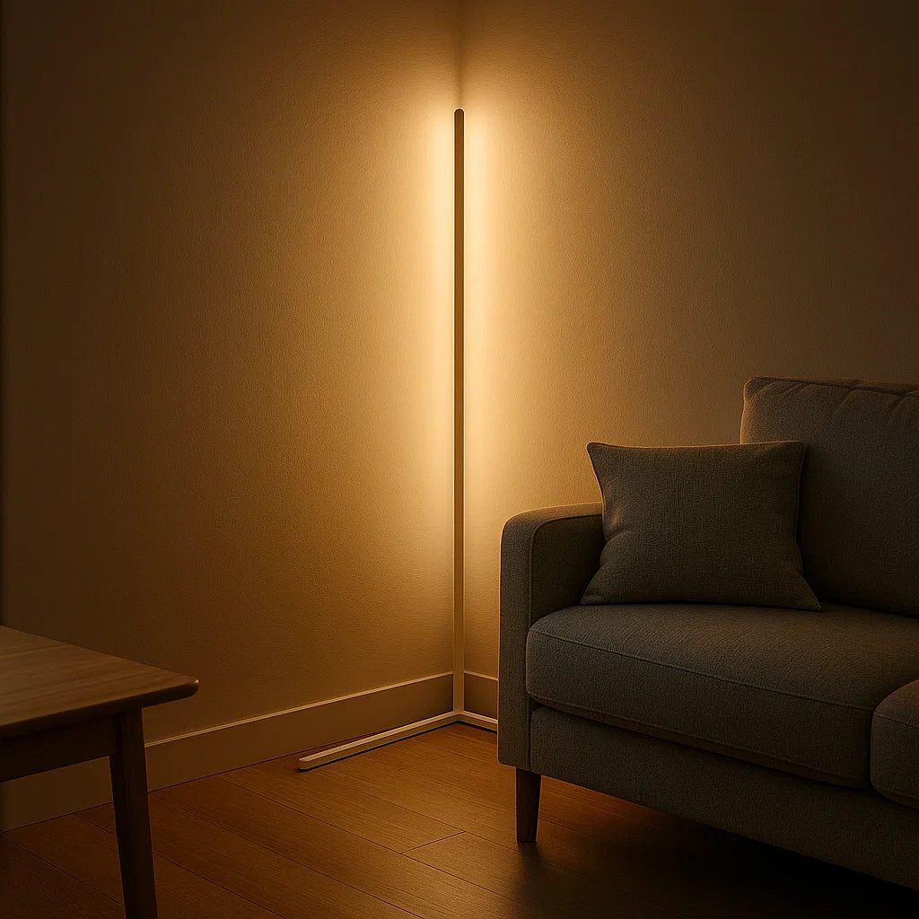 LED Eck-Stehlampe dimmbar mit Fernbedienung | Nyvra